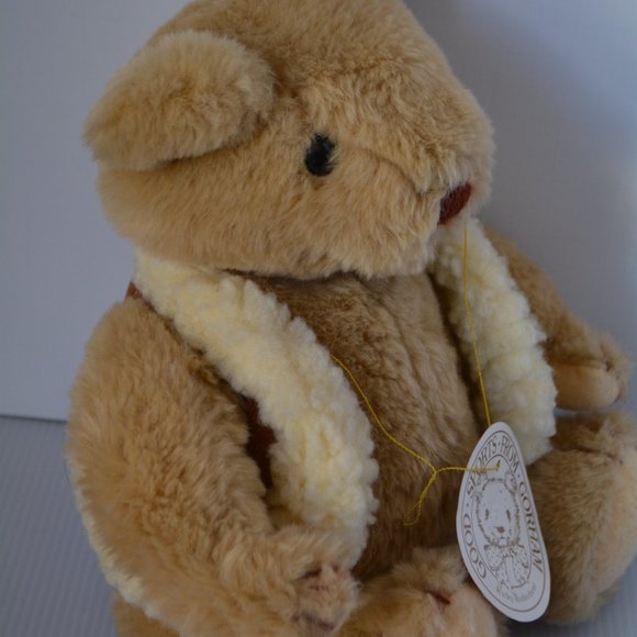 VTG 1985 Jointed Tan Gorham Collector Ricky Rodeobear Teddy Bear Plush Soft 13" - Picture 9 of 12